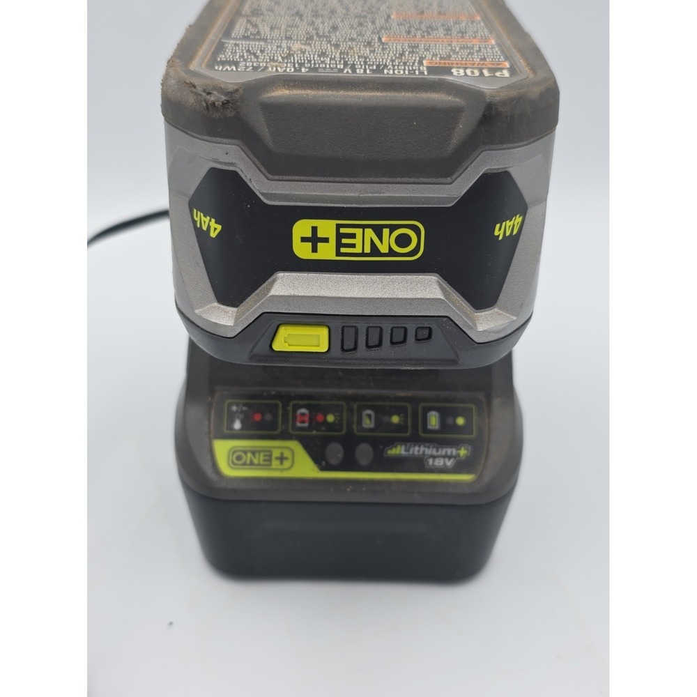 Ryobi P118B Battery Charger ONE+Plus 18V Li-Ion  Includes Battery Tested Works